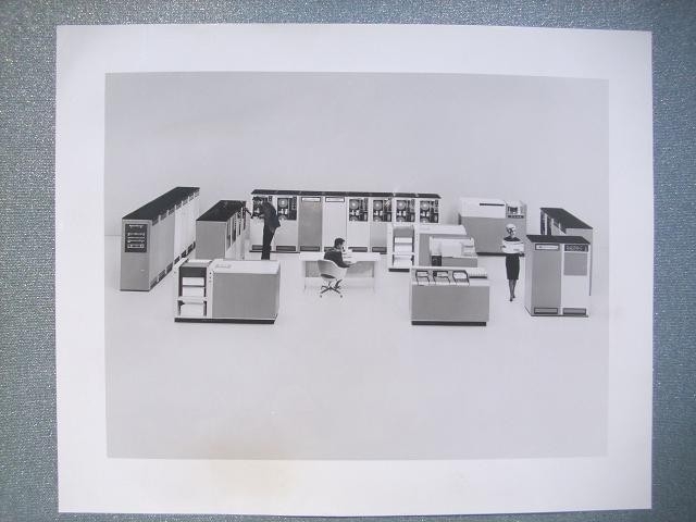 Original RCA Photo of a RCA Spectra 70 machine c1964